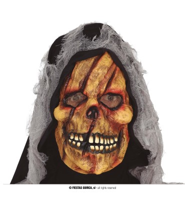 MASCARA ESQUELETO CON  CAPUCHA