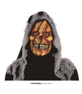 MASCARA ESQUELETO CON  CAPUCHA