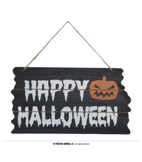 LETRERO "HAPPY HALLOWEEN" 34X19 CM.