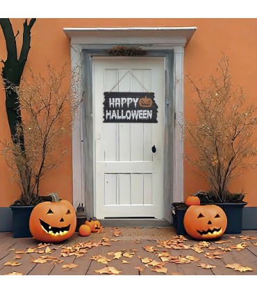 LETRERO "HAPPY HALLOWEEN" 34X19 CM.