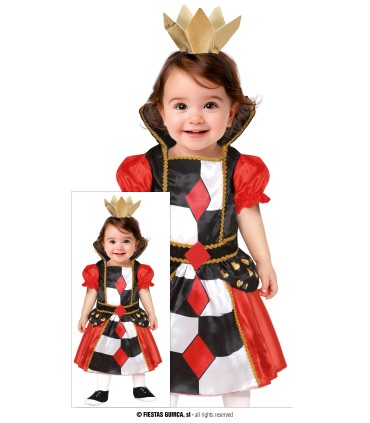 DISFRAZ REINA CORAZONES BABY