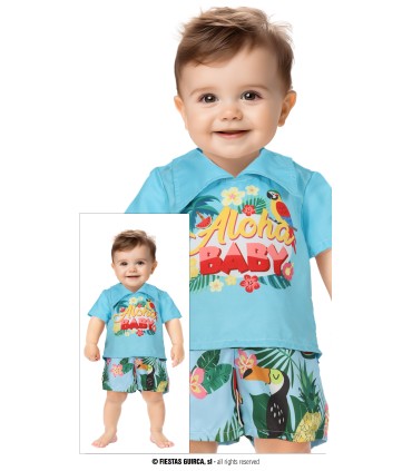 DISFRAZ HAWAIANO BABY