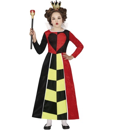 DISFRAZ REINA CORAZONES INFANTIL