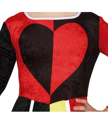 DISFRAZ REINA CORAZONES INFANTIL
