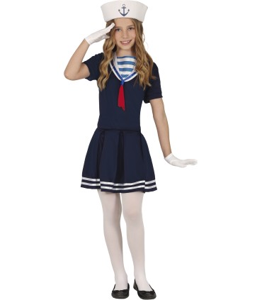 DISFRAZ MARINERA AZUL INFANTIL