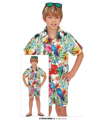 DISFRAZ BLANCO TROPICAL NIÑO