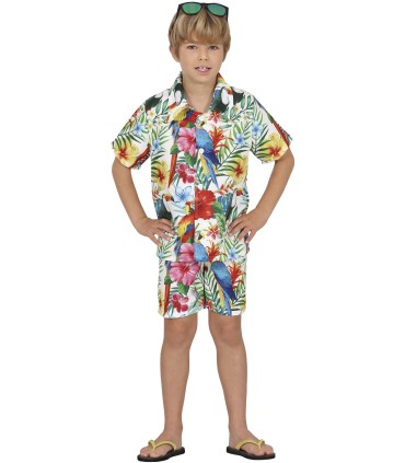 DISFRAZ BLANCO TROPICAL NIÑO