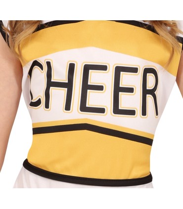 DISFRAZ CHEERLEADER AMARILLO INFANTIL