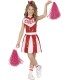 DISFRAZ CHEERLEADER LENTEJUELAS ROJO INFANTIL