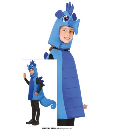 DISFRAZ CABALLITO DE MAR AZUL INFANTIL