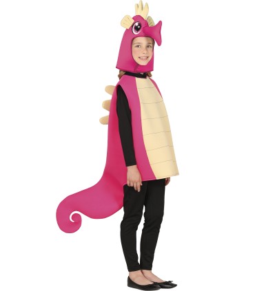 DISFRAZ CABALLITO DE MAR ROSA INFANTIL