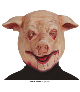 MASCARA CERDO TERROR LATEX