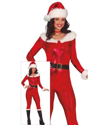 DISFRAZ DE MAMA NOEL METALIC ADULTA