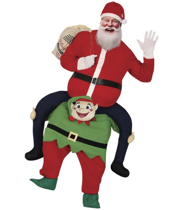 DISFRAZ DE PAPA NOEL A COSTALETAS DE ELFO T-L