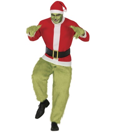 DISFRAZ DE GRINCH PELO ADULTO