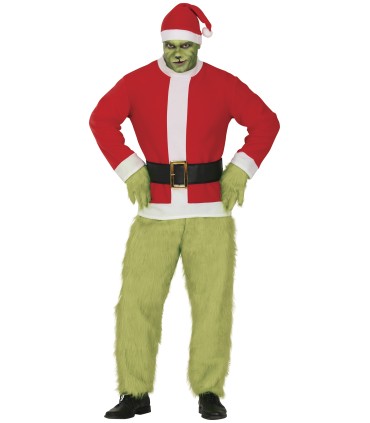 DISFRAZ DE GRINCH PELO ADULTO