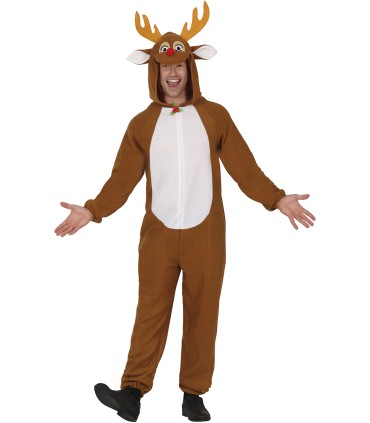 DISFRAZ DE RENO PIJAMA ADULTO