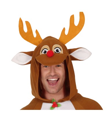 DISFRAZ DE RENO PIJAMA ADULTO