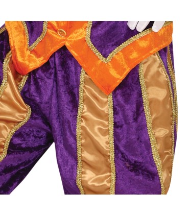 DISFRAZ DE PAJE MORADO ADULTO