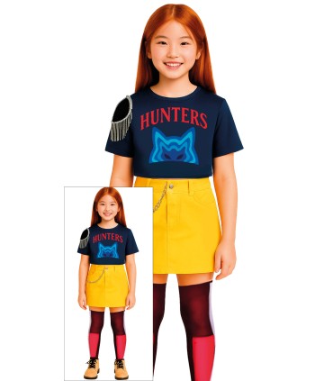 DISFRAZ DE GUERRERA K-POP MIRA INFANTIL