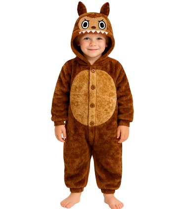 DISFRAZ DE MONSTRUO MARRON INFANTIL