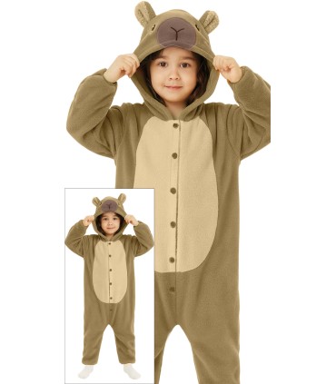 DISFRAZ DE CAPIBARA PIJAMA INFANTIL