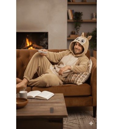 DISFRAZ DE LABUBU BEIGE HOMBRE T-L