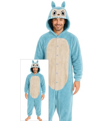 DISFRAZ DE LABUBU AZUL HOMBRE T-L