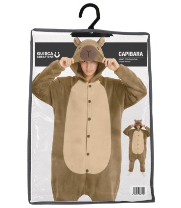 DISFRAZ DE CAPIBARA PIJAMA HOMBRE T-L