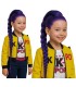 PELUCA K-POP TRENZA MORADA INFANTIL