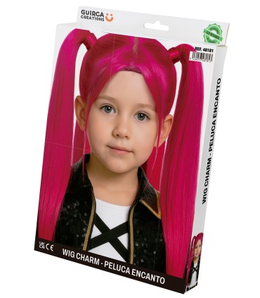 PELUCA K-POP ROSA INFANTIL