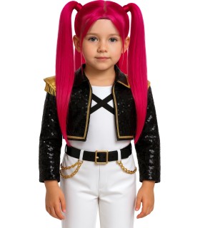 PELUCA K-POP ROSA INFANTIL