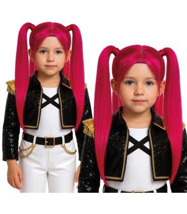PELUCA K-POP ROSA INFANTIL