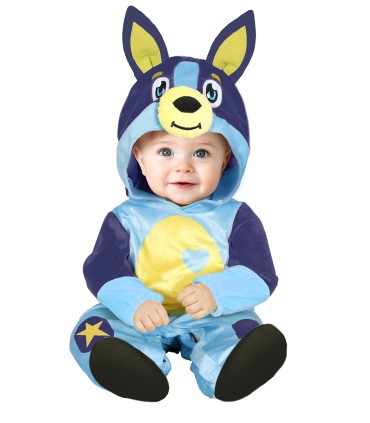 DISFRAZ DE PERRITO AZUL BEBE