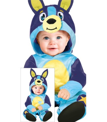 DISFRAZ DE PERRITO AZUL BEBE