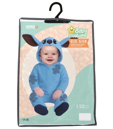 DISFRAZ ALIEN AZUL BEBE