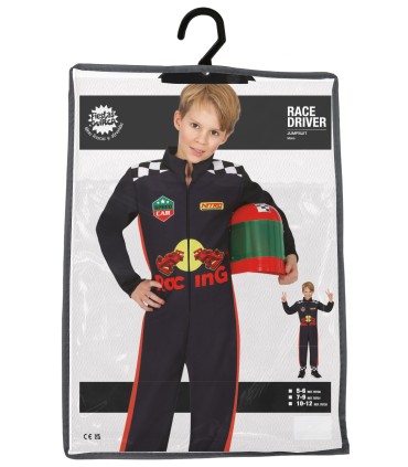 DISFRAZ DE PILOTO DE COCHES INFANTIL