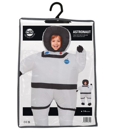 DISFRAZ DE ASTRONAUTA HINCHABLE 7-9 AÑOS