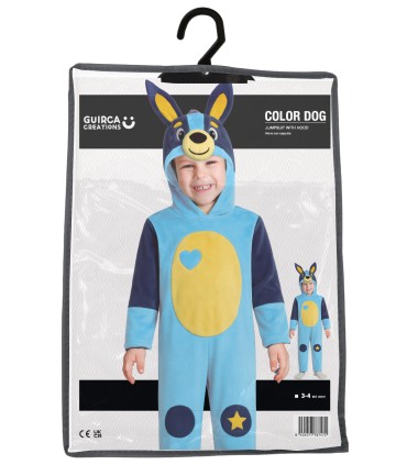 DISFRAZ DE PERRO AZUL 3-4 AÑOS