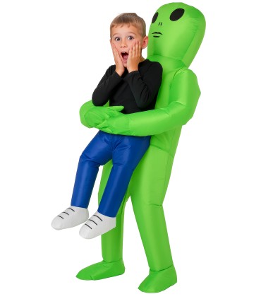 DISFRAZ ALIEN COGIDO HINCHABLE 10-12 AÑOS
