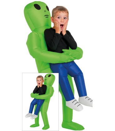 DISFRAZ ALIEN COGIDO HINCHABLE 10-12 AÑOS