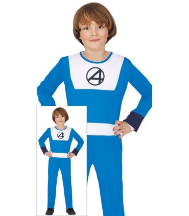 DISFRAZ DE HEROE AZUL INFANTIL