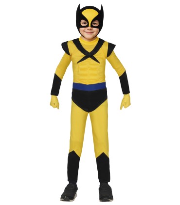 DISFRAZ DE HEROE AMARILLO INFANTIL