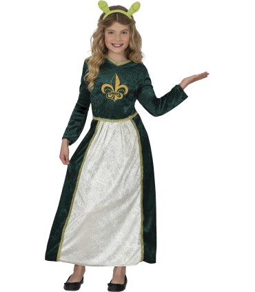 DISFRAZ DE REINA MEDIEVAL INFANTIL