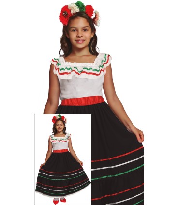 DISFRAZ DE MEXICANA INFANTIL
