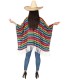 PONCHO MEXICANO MULTICOLOR ADULTO