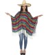 PONCHO MEXICANO MULTICOLOR ADULTO