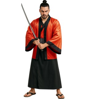 DISFRAZ DE KIMONO ROJO ADULTO