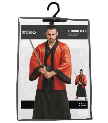DISFRAZ DE KIMONO ROJO ADULTO