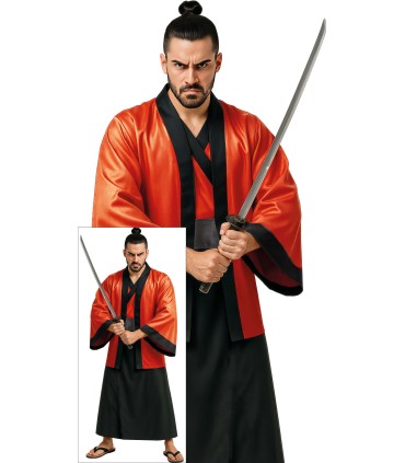 DISFRAZ DE KIMONO ROJO ADULTO